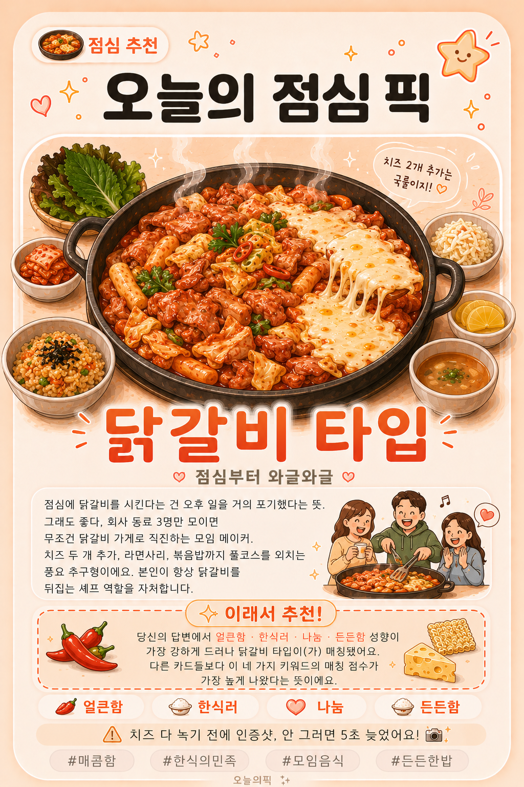 닭갈비 타입 카드 이미지