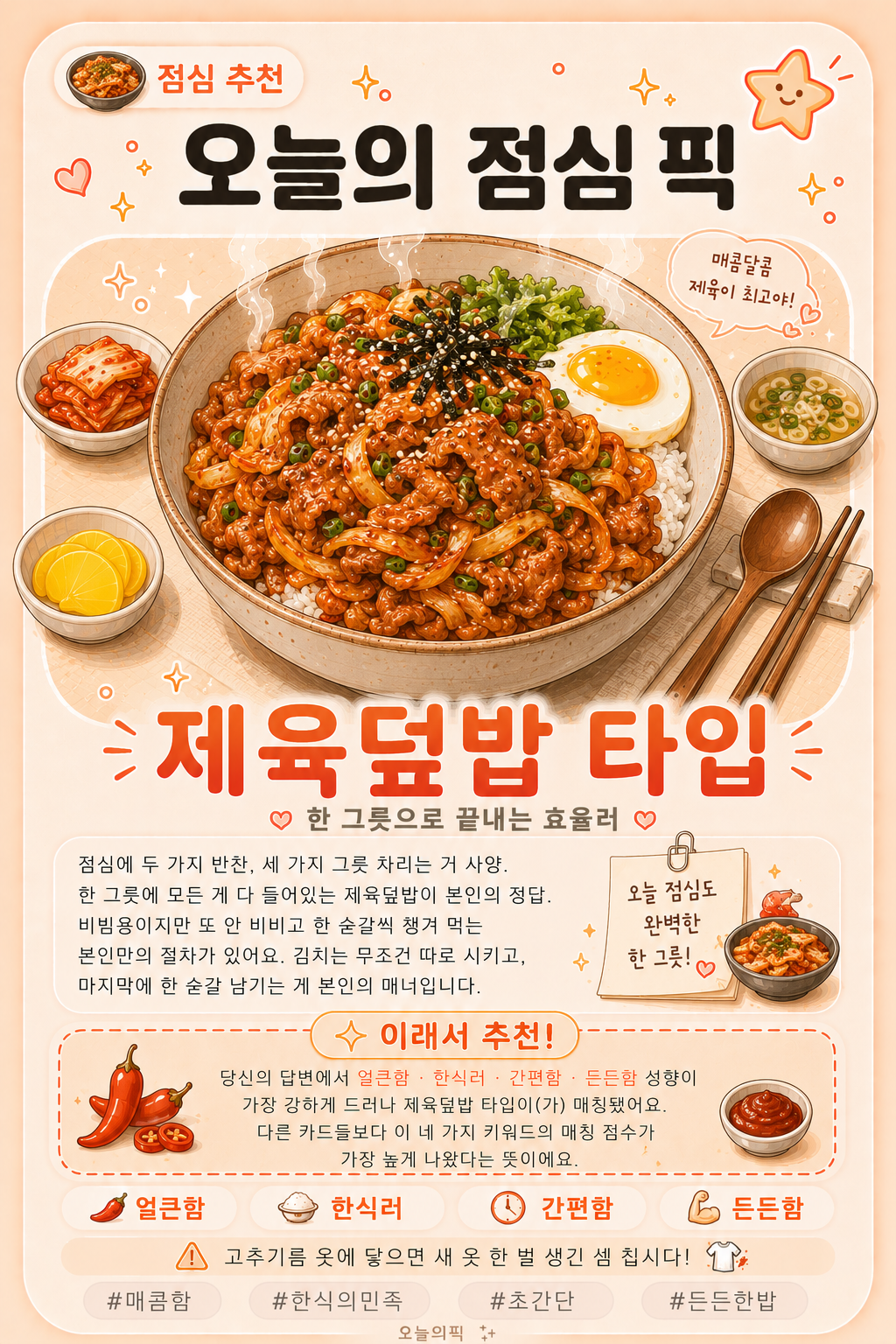 제육덮밥 타입 카드 이미지