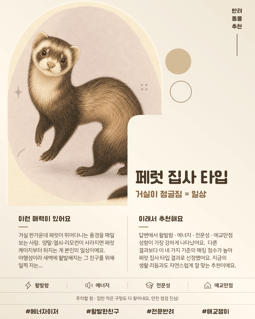 페럿 집사 타입 카드 이미지