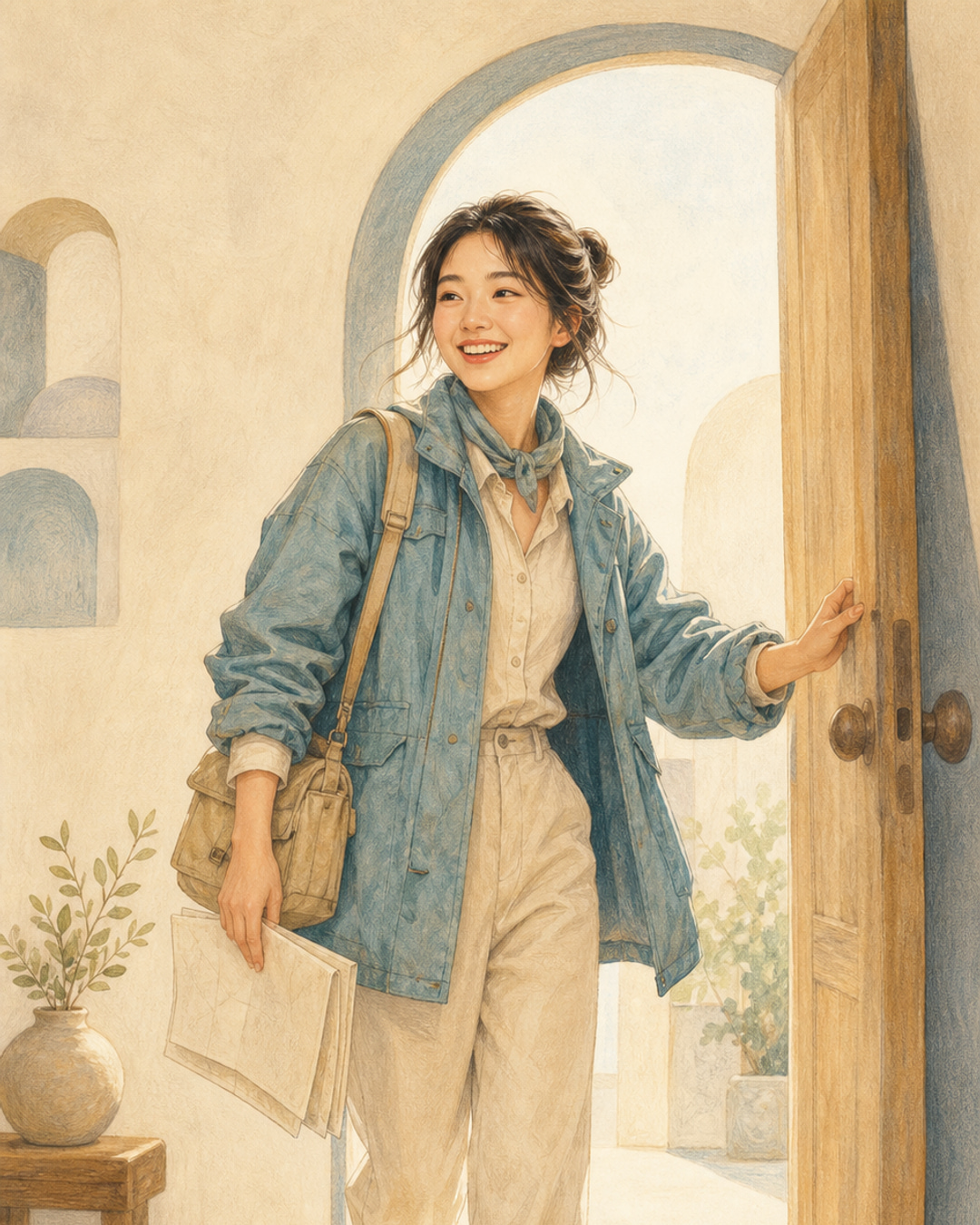 변화 개척자 여성 결과 캐릭터 이미지