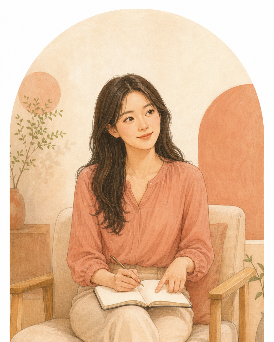 조용한 원칙수호자 여성 결과 캐릭터 이미지