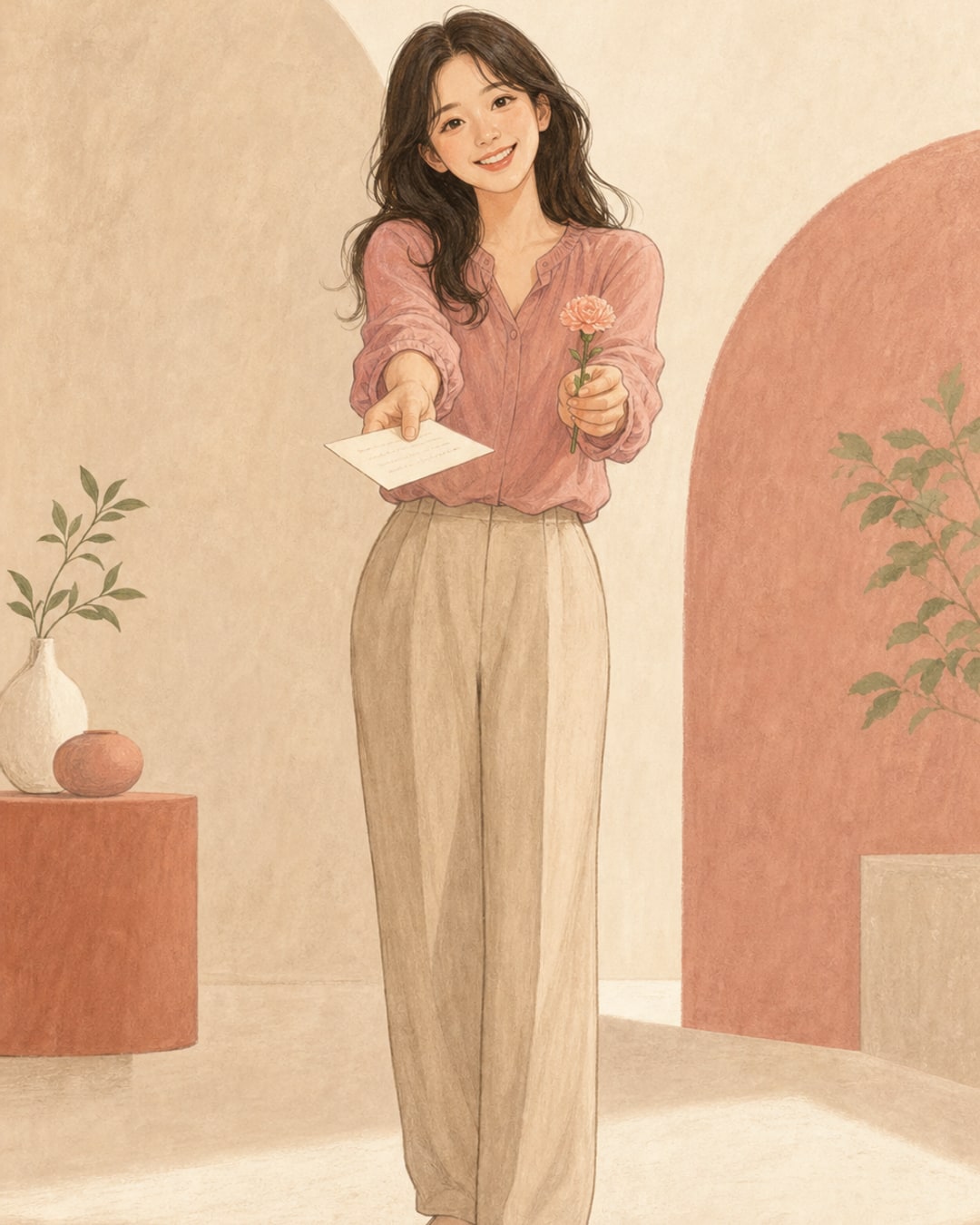 다정한 시그널러 여성 캐릭터