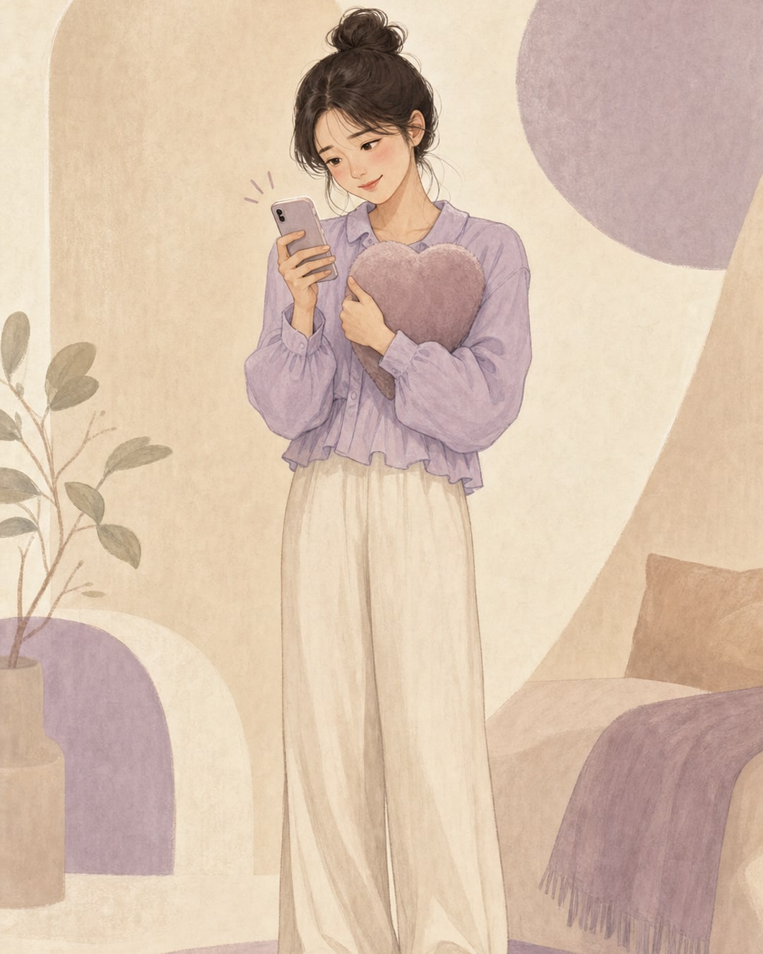 마음 확인러 여성 캐릭터